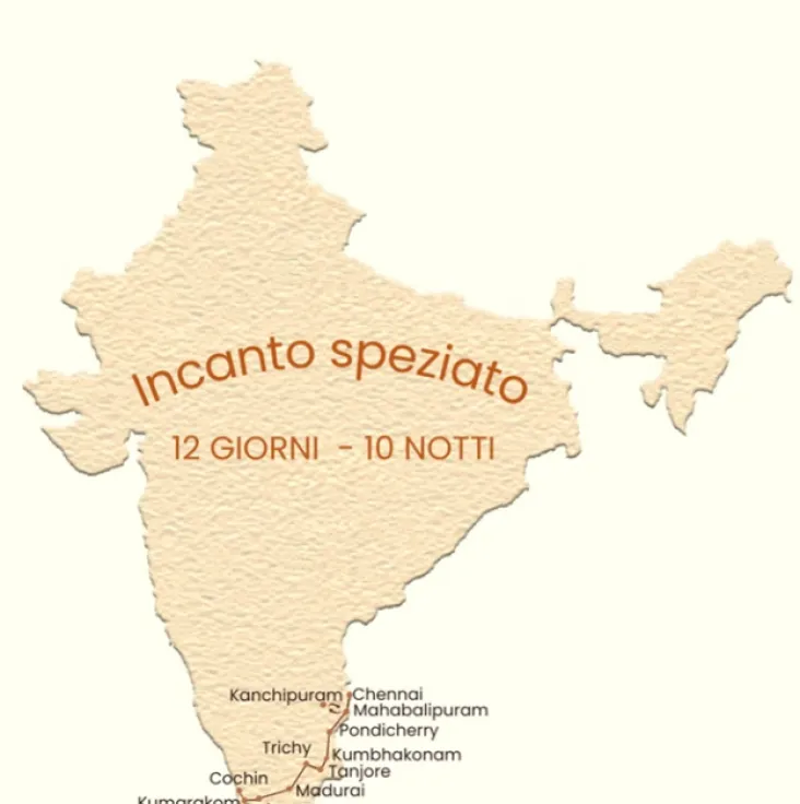 "Incanto Speziato" alla scoperta dell'India del Sud