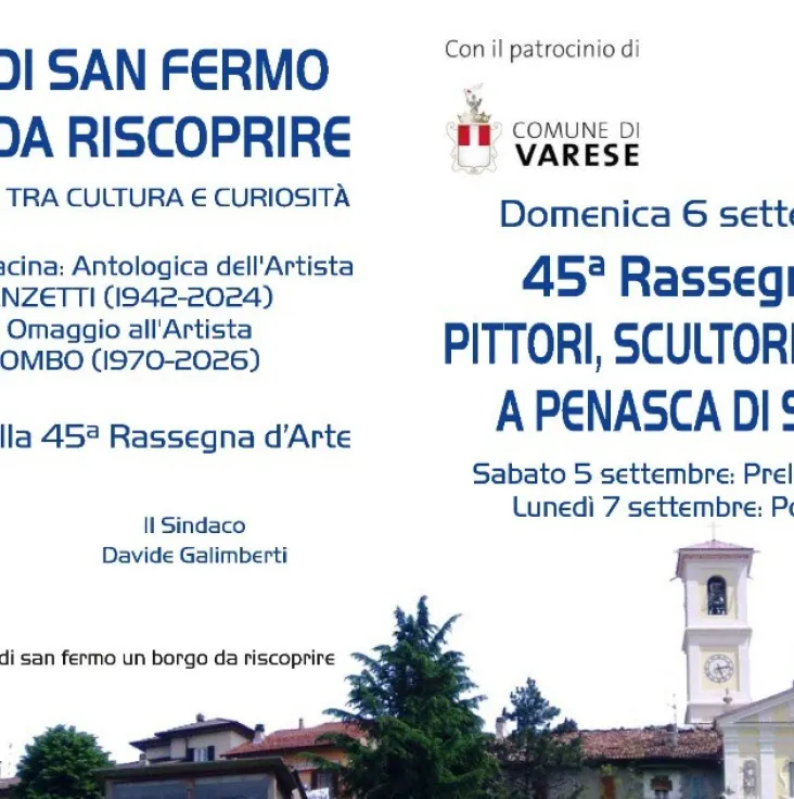 Penasca di San Fermo, torna la storica Rassegna d’Arte dal 5 al 7 settembre 2026